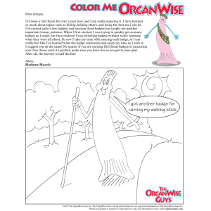 Girl Scout Lessons Coloring Page - OrganWise Guys